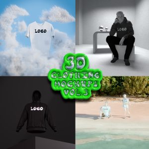 3D Clothing Mockups (Vol. 3)