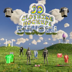 (Lifetime Updates) 3D Clothing Mockups Bundle