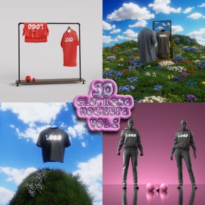 3D Clothing Mockups (Vol. 2)
