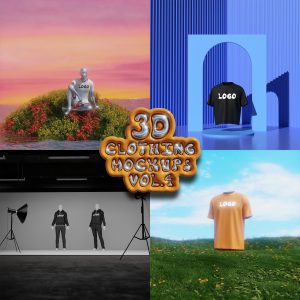 3D Clothing Mockups (Vol. 4)